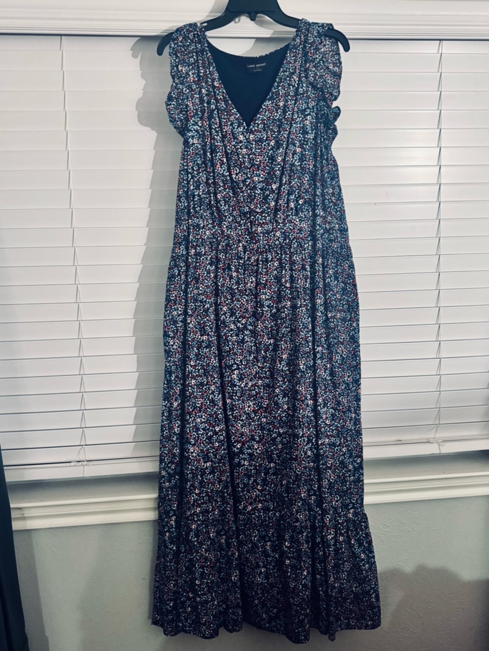 Navy Floral Maxi Dress